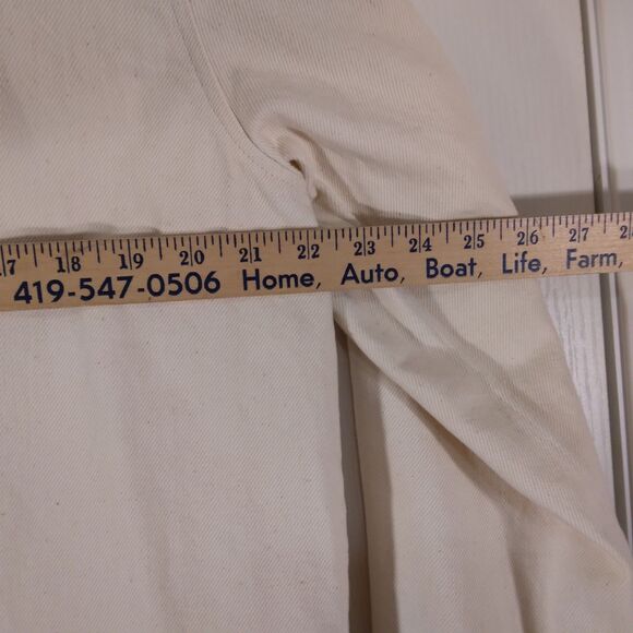 Ted Baker denim shirt mens 4 L Large ivory fleck long sleeve button London - Picture 5 of 11